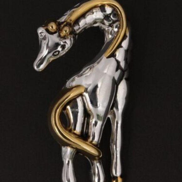 Giraffe Pendant Pin New Safari Zoo Dual Function Necklace Brooch Triple … - Picture 9 of 12